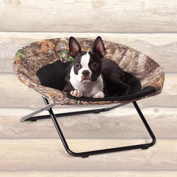 KampH Pet Products Cozy Cot Elevated Pet Bed Dish Chair for Dogs and Cats Machine Washable Gray Large 30 InchesRealtree Edge 240L x 240W x 140Th