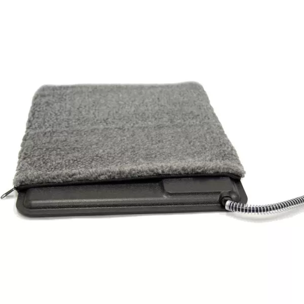 KampH Pet Products LectroKennel Heated Pad Deluxe Cover Pad not included Gray Large 225 X 285 InchesLarge 225 x 285