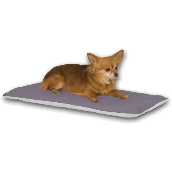 KampH Pet Products ThermoPet Mat Reversible Heated Pet Bed Mocha 14 X 28 InchesGray