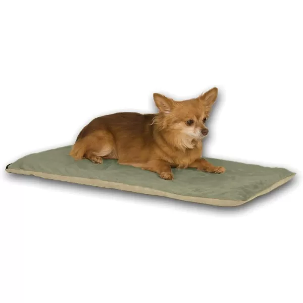 KampH Pet Products ThermoPet Mat Reversible Heated Pet Bed Mocha 14 X 28 InchesSage