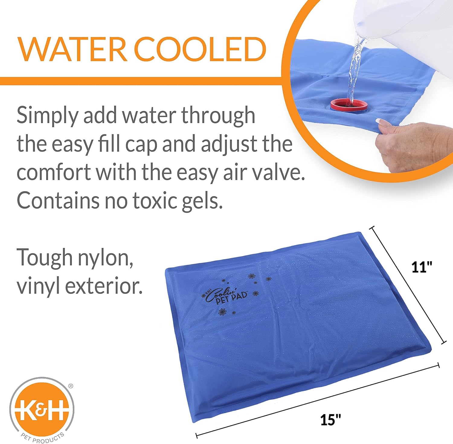KampampH Pet Products Summer Cooling Mat for Dogs or Cats Outdoor Dog Cooling Mat for Travel Carriers Cooling Pad for Dog thats Easy Carry NonToxic No Gel  Cooling Dog Bed  Blue Large 36quot x 20quot150L x 110W x 10Th