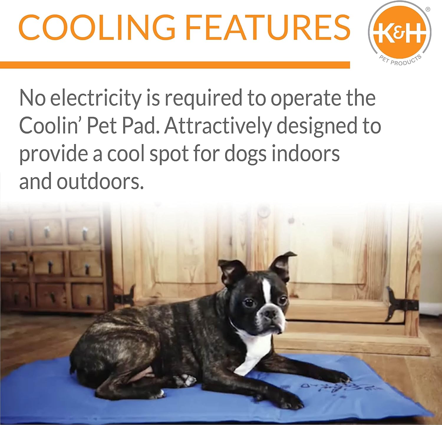 KampampH Pet Products Summer Cooling Mat for Dogs or Cats Outdoor Dog Cooling Mat for Travel Carriers Cooling Pad for Dog thats Easy Carry NonToxic No Gel  Cooling Dog Bed  Blue Large 36quot x 20quot150L x 110W x 10Th