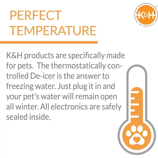 KampH Pet Products 80Watt Universal Deicer Chicken Water Heater 3 X 155 InchesHeater