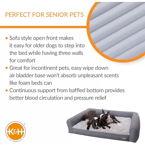 KampH Pet Products Air Sofa Inflatable Dog Bed Lightweight Air Mattress Pet Bed IndoorOutdoor Bed for Seniors Camping Travel and More GrayGeo Flower Medium 27 X 36 InchesKampH Pet Products Air Sofa Inflatable Dog Bed Lightweight Air Mattress Pet Bed IndoorOutdoor Bed for Seniors Camping Travel and More GrayGeo Flower Medium 27 X 36 Inches
