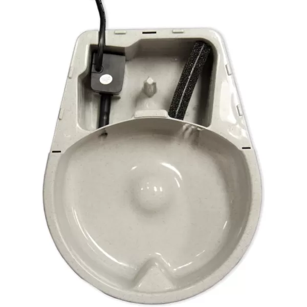 KampH Pet Products CleanFlow Filtered Water Bowl for Cats Granite 80 OuncesCleanflow Cat Bowl 1 filter  3 Replacement Filters