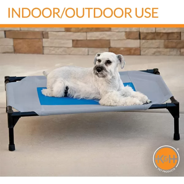 KampH Pet Products Coolin Pet Cot Large and Original All Weather Large Cot CoverCooling Cot 320L x 250W x 70Th