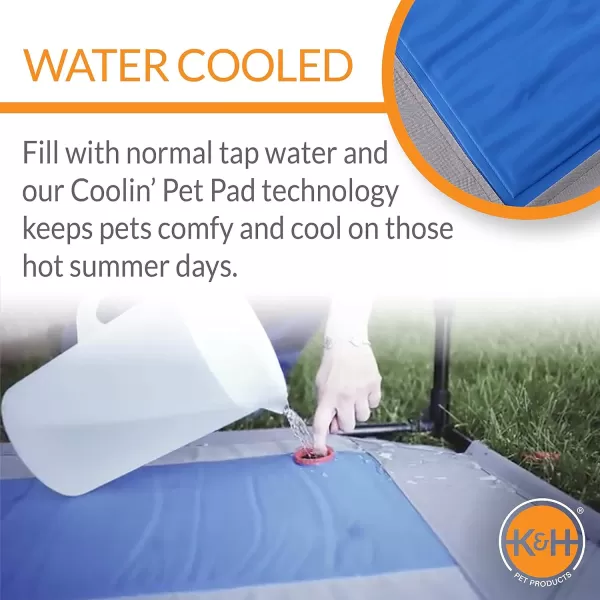 KampH Pet Products Coolin Pet Cot Large and Original All Weather Large Cot CoverCooling Cot 320L x 250W x 70Th