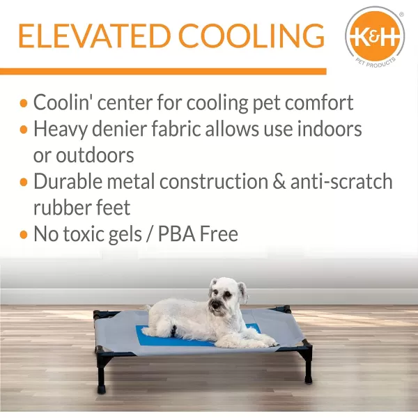 KampH Pet Products Coolin Pet Cot Large and Original All Weather Large Cot CoverCooling Cot 320L x 250W x 70Th