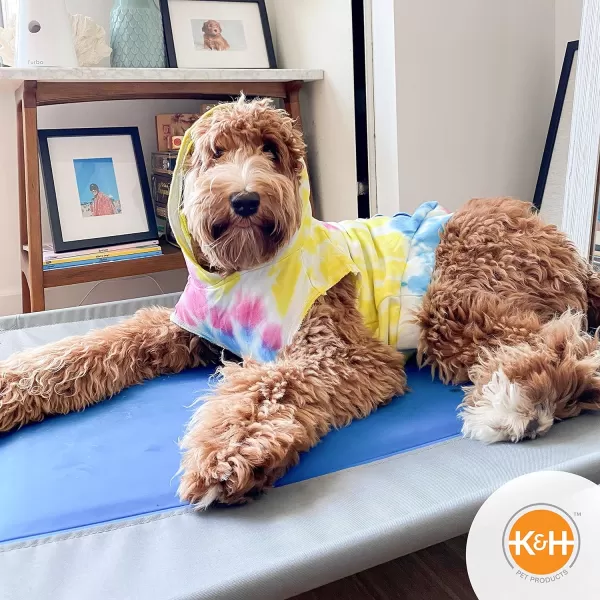 KampH Pet Products Coolin Pet Cot Large and Original All Weather Large Cot CoverCooling Cot 420L x 300W x 70Th
