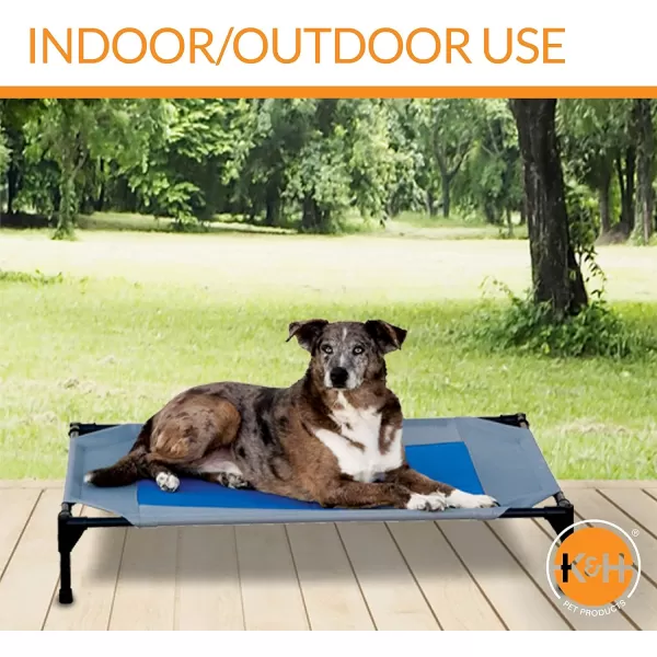 KampH Pet Products Coolin Pet Cot Large and Original All Weather Large Cot CoverCooling Cot 420L x 300W x 70Th