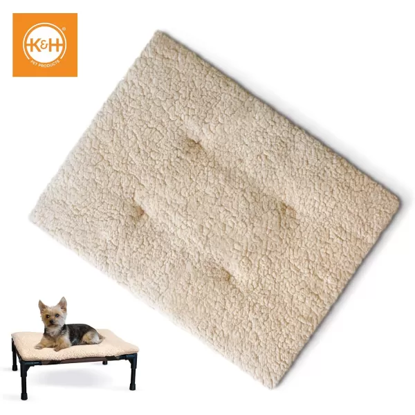KampH Pet Products Cooling Elevated Dog Bed Outdoor Raised Dog Bed with Washable Breathable Mesh Dog Cot Bed NoSlip Rubber Feet Portable Dog Cot Indoor Outdoor Dog Bed XLarge ChocolateBlack MeshCot amp Pad Small ChocolateBlack Mesh