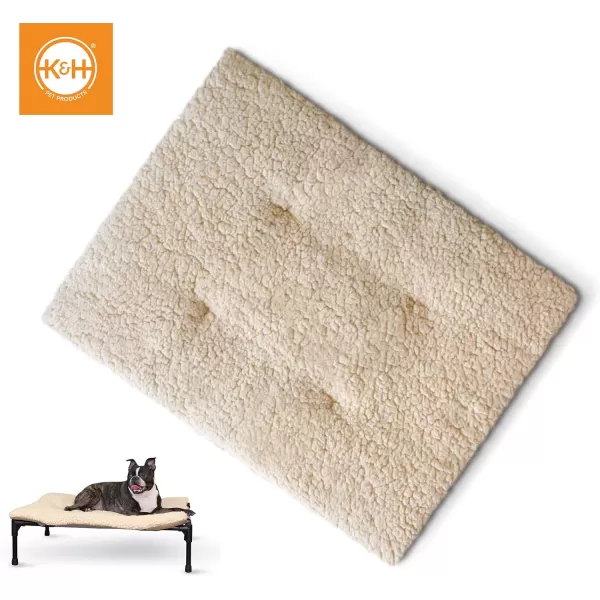 KampH Pet Products Cooling Elevated Dog Bed Outdoor Raised Dog Bed with Washable Breathable Mesh Dog Cot Bed NoSlip Rubber Feet Portable Dog Cot Indoor Outdoor Dog Bed XLarge ChocolateBlack MeshCot amp Pad Medium GrayBlack Mesh