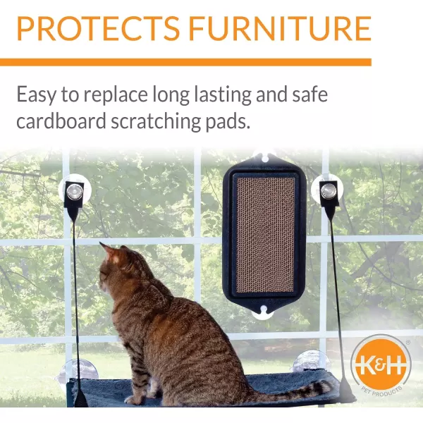 KampH Pet Products EZ Mount Window Cat Scratcher REFILL Cardboard 5 X 10 Inches  Fits KampH Cat Scratcher that Mounts to Virtually Any Smooth Surface Refill ONLY  Frame sold separatelyKampH Pet Products EZ Mount Window Cat Scratcher REFILL Cardboard 5 X 10 Inches  Fits KampH Cat Scratcher that Mounts to Virtually Any Smooth Surface Refill ONLY  Frame sold separately