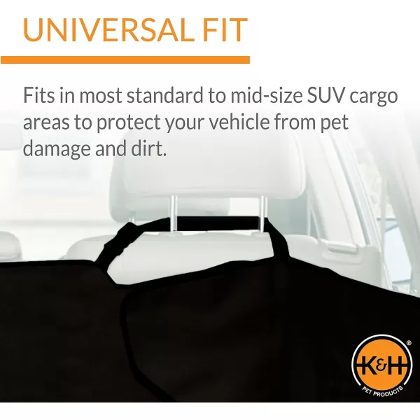 KampH Pet Products Economy Cargo Cover Black 54 Inches StandardMidSize VehicleBlack