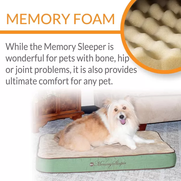 KampH Pet Products Memory Sleeper Sage Medium 23 X 35 inchesSage 350L x 230W x 40Th