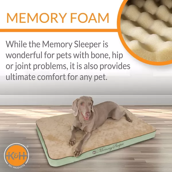 KampH Pet Products Memory Sleeper Sage Medium 23 X 35 inchesSage 450L x 290W x 40Th