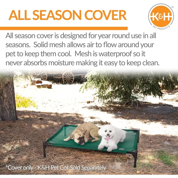 KampH Pet Products Original Pet Cot Replacement Cover Cot Sold Separately  ChocolateBlack Mesh Medium 25 X 32 InchesGreen All Season Mesh Large 30 X 42 Inches