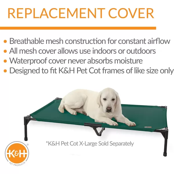 KampH Pet Products Original Pet Cot Replacement Cover Cot Sold Separately  ChocolateBlack Mesh Medium 25 X 32 InchesGreen All Season Mesh XLarge 32 X 50 Inches