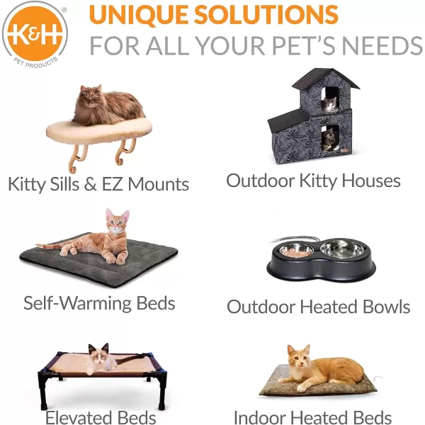 KampH Pet Products ThermoPet Nest Heated Cat Bed for Indoor Cats amp Kittens 2in1 Heated Cat Cave amp Cuddler Gray Small 18 X 15 InchesKampH Pet Products ThermoPet Nest Heated Cat Bed for Indoor Cats amp Kittens 2in1 Heated Cat Cave amp Cuddler Gray Small 18 X 15 Inches