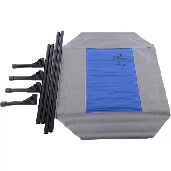 KampampH PET PRODUCTS Cooler Dog Kit Coolin Pet Cot Medium and Freezable Coolin Bowl 96 OunceCoolin Kit