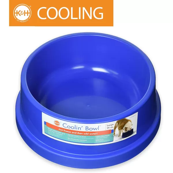 KampampH PET PRODUCTS Cooler Dog Kit Coolin Pet Cot Medium and Freezable Coolin Bowl 96 OunceCoolin Kit