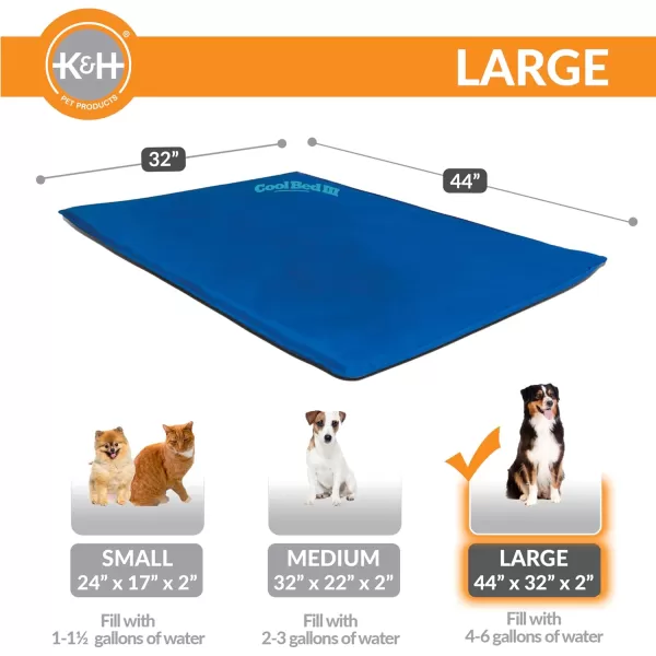 KampampH Pet Products Cool Bed III Dog Cooling Mat Cooling Dog Beds for Small Dogs Dog Cooling Mat for Dog Carrier Outdoor Dog Bed Cooling Pad for Dog Pet Cooling Mat  Blue Small 17 X 24 Inches440L x 320W x 20Th