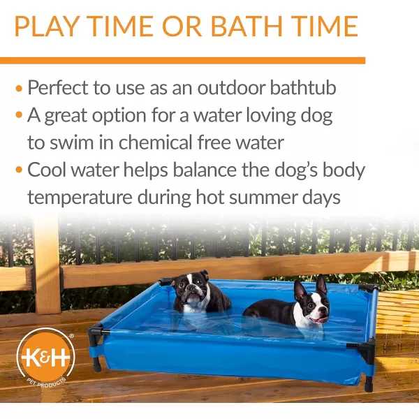 KampampH Pet Products Dog Pool ampamp Pet Bath Canopy Pet Pool Sold Separately Gray XLarge 32 X 50 InchesPet Pool