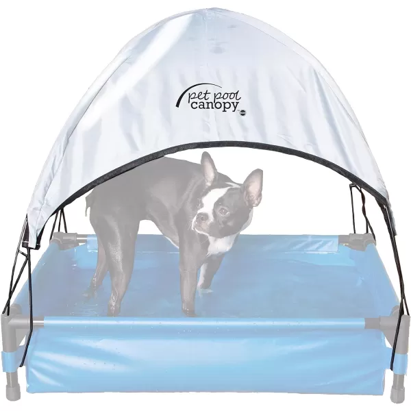 KampampH Pet Products Dog Pool ampamp Pet Bath Canopy Pet Pool Sold Separately Gray XLarge 32 X 50 InchesPool Canopy