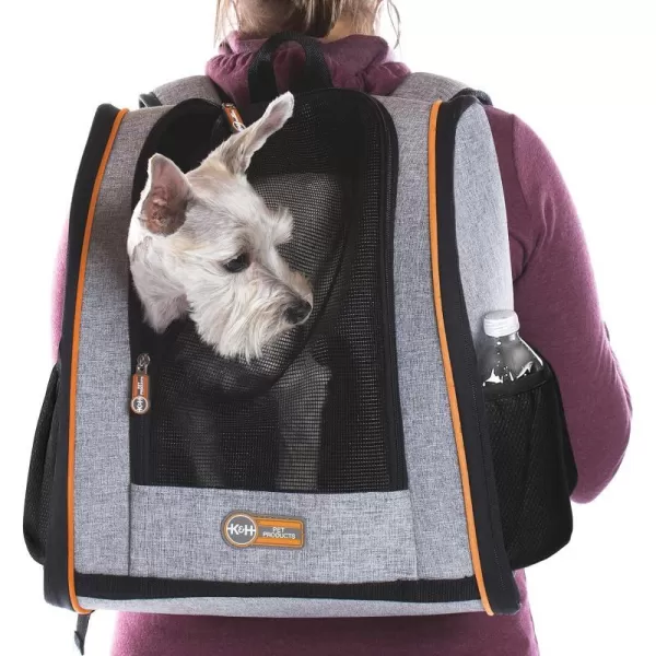 KampH Pet Products Backpack Pet Carrier Gray 14 X 95 X 1575 InchesKampH Pet Products Backpack Pet Carrier Gray 14 X 95 X 1575 Inches