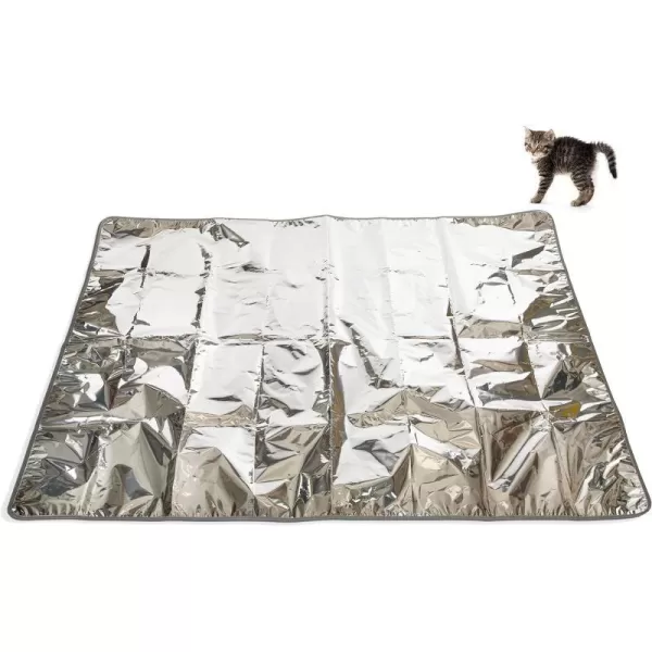 KampH Pet Products Cat Deterrent Mat for Pets Cat Repellent for Indoor Cats Guards amp Keeps Pets of Furniture Counters Christmas Trees Plants  Scats Cats Away Instantly  Silver 72 X 56 InchesKampH Pet Products Cat Deterrent Mat for Pets Cat Repellent for Indoor Cats Guards amp Keeps Pets of Furniture Counters Christmas Trees Plants  Scats Cats Away Instantly  Silver 72 X 56 Inches