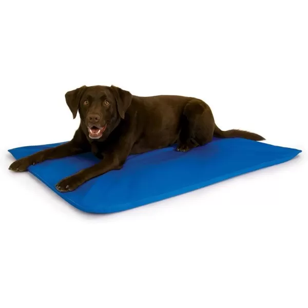 KampH Pet Products Cool Bed III Dog Cooling Mat Cooling Dog Beds for Medium Dogs Dog Cooling Mat for Dog Carrier Outdoor Dog Bed Cooling Pad for Dog Pet Cooling Mat  Blue Medium 22 X 32 Inches440L x 320W x 20Th Cool Bed III