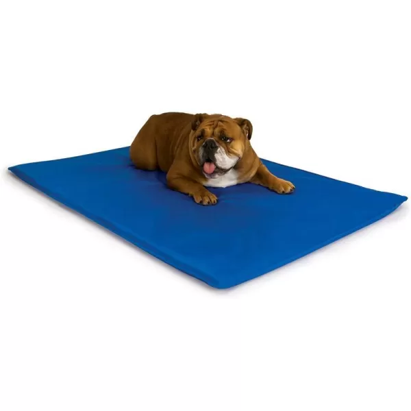 KampH Pet Products Cool Bed III Dog Cooling Mat Cooling Dog Beds for Medium Dogs Dog Cooling Mat for Dog Carrier Outdoor Dog Bed Cooling Pad for Dog Pet Cooling Mat  Blue Medium 22 X 32 Inches320L x 220W x 20Th Cool Bed III