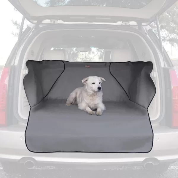 KampH Pet Products Economy Cargo Cover Black 54 Inches StandardMidSize VehicleGray