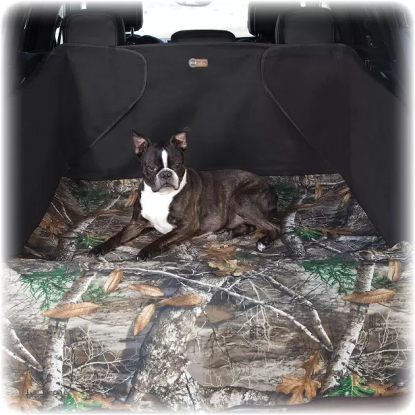 KampH Pet Products Economy Cargo Cover Black 54 Inches StandardMidSize VehicleRealtree Edge Camo