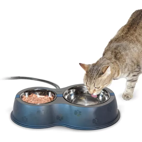 KampH Pet Products Heated ThermoKitty Caf Outdoor Heated Cat Bowls Feral Cat Feeding Station  No More Frozen Food or WaterKampH Pet Products Heated ThermoKitty Caf Outdoor Heated Cat Bowls Feral Cat Feeding Station  No More Frozen Food or Water