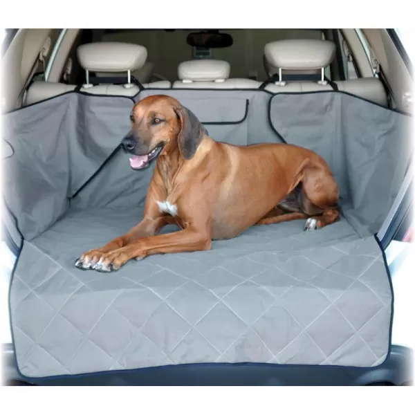 KampH Pet Products Quilted Cargo Cover Gray StandardMidSize Vehicle 54 InchesGray StandardMidSize Vehicle 54 Inches Recyclable Box