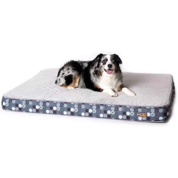 KampH Pet Products Superior Orthopedic Dog Bed GrayPaw Small 27 X 36 X 4 InchesGrayPaw 460L x 350W x 40Th Indoor Plush