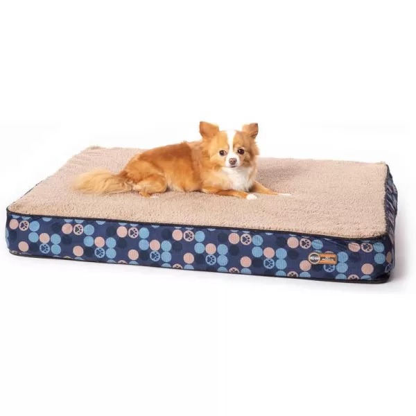 KampH Pet Products Superior Orthopedic Dog Bed GrayPaw Small 27 X 36 X 4 InchesNavyPaw 360L x 270W x 40Th Indoor Plush