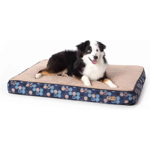 KampH Pet Products Superior Orthopedic Dog Bed GrayPaw Small 27 X 36 X 4 InchesNavyPaw 400L x 300W x 40Th Indoor Plush