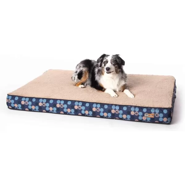 KampH Pet Products Superior Orthopedic Dog Bed GrayPaw Small 27 X 36 X 4 InchesNavyPaw 460L x 350W x 40Th Indoor Plush