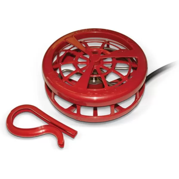 KampH Pet Products Ultimate Stock Tank Deicer w Cord Clip Water Trough Heater for Horses Cattle and Livestock Floating and Submersible Tank Heater Red 1500 Watts250 Watts Tank Deicer