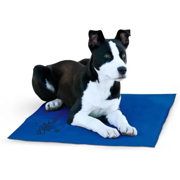 KampampH Pet Products Summer Cooling Mat for Dogs or Cats Outdoor Dog Cooling Mat for Travel Carriers Cooling Pad for Dog thats Easy Carry NonToxic No Gel  Cooling Dog Bed  Blue Large 36quot x 20quot360L x 200W x 10Th