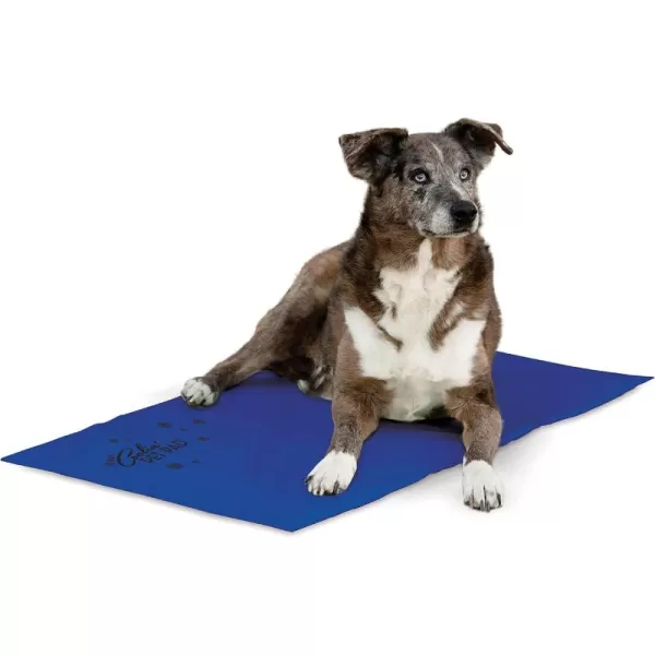 KampampH Pet Products Summer Cooling Mat for Dogs or Cats Outdoor Dog Cooling Mat for Travel Carriers Cooling Pad for Dog thats Easy Carry NonToxic No Gel  Cooling Dog Bed  Blue Large 36quot x 20quot380L x 270W x 10Th