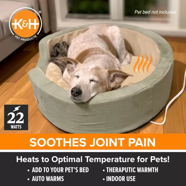KampampH Pet Products Heated Pet Bed Warmer for Indoor Dog Beds  Safety Listed Waterproof Heated Pad Inserts Inside Your Dog Beds and Cat Beds  Turn Any Pet Bed Into a Heated Pet Bed  Tan XLargeXLarge