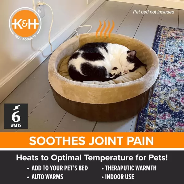 KampampH Pet Products Heated Pet Bed Warmer for Indoor Dog Beds  Safety Listed Waterproof Heated Pad Inserts Inside Your Dog Beds and Cat Beds  Turn Any Pet Bed Into a Heated Pet Bed  Tan XLargeMedium