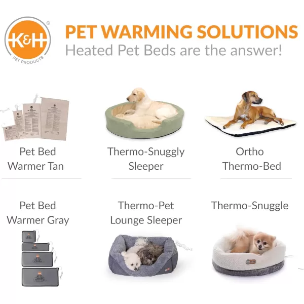 KampampH Pet Products Heated Pet Bed Warmer for Indoor Dog Beds  Safety Listed Waterproof Heated Pad Inserts Inside Your Dog Beds and Cat Beds  Turn Any Pet Bed Into a Heated Pet Bed  Tan XLargeXLarge