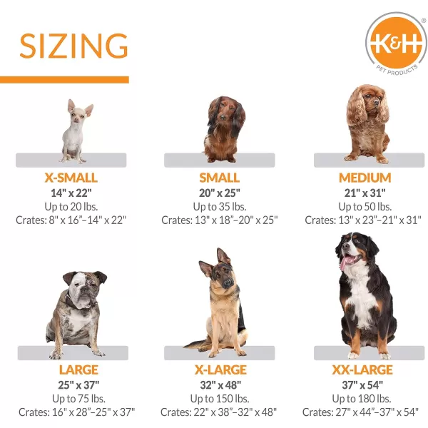 imageKampampH Pet Products SelfWarming Crate Pad Warming Dog Crate Bed Machine Washable Dog Crate Mat Gray XSmall 14 X 22 InchesGray