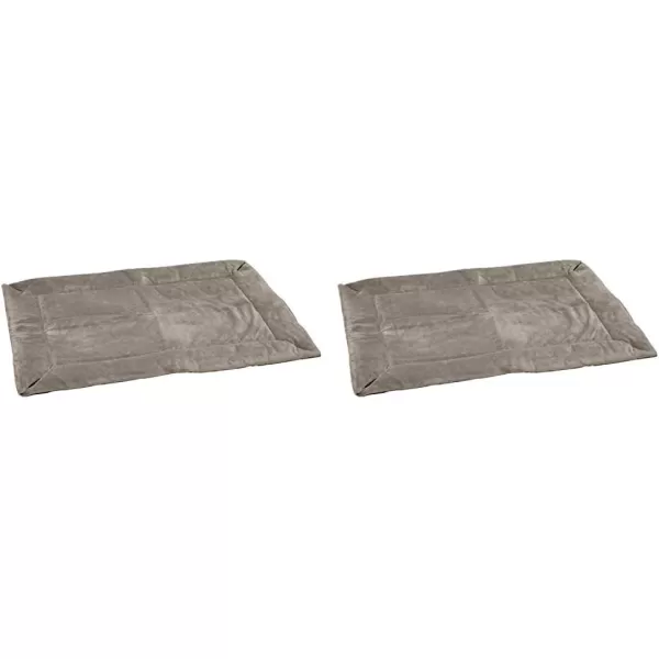 imageKampampH Pet Products SelfWarming Crate Pad Warming Dog Crate Bed Machine Washable Dog Crate Mat Gray XSmall 14 X 22 InchesGray