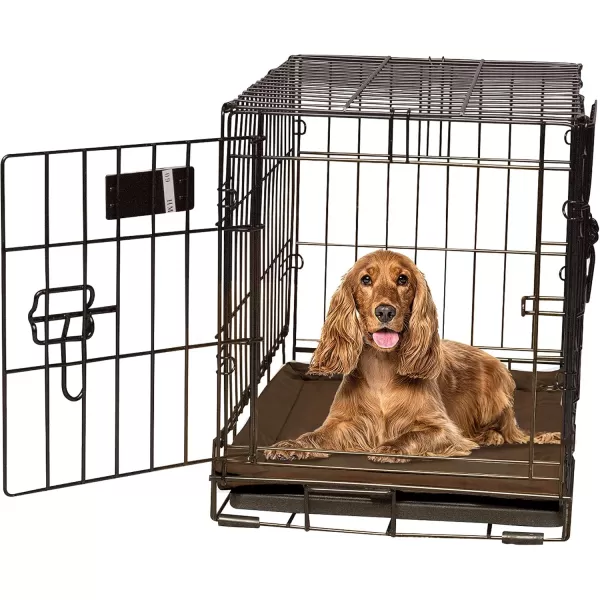 imageKampampH Pet Products SelfWarming Crate Pad Warming Dog Crate Bed Machine Washable Dog Crate Mat Gray XSmall 14 X 22 InchesMocha