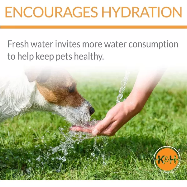 imageKampampH Pet Products CleanFlow Filtered Water Bowl for Medium and Large Dogs Pet Drinking Water Fountain Dog Water Dispenser Granite Medium 14 Gallon ampamp 1 Gallon Reservoir